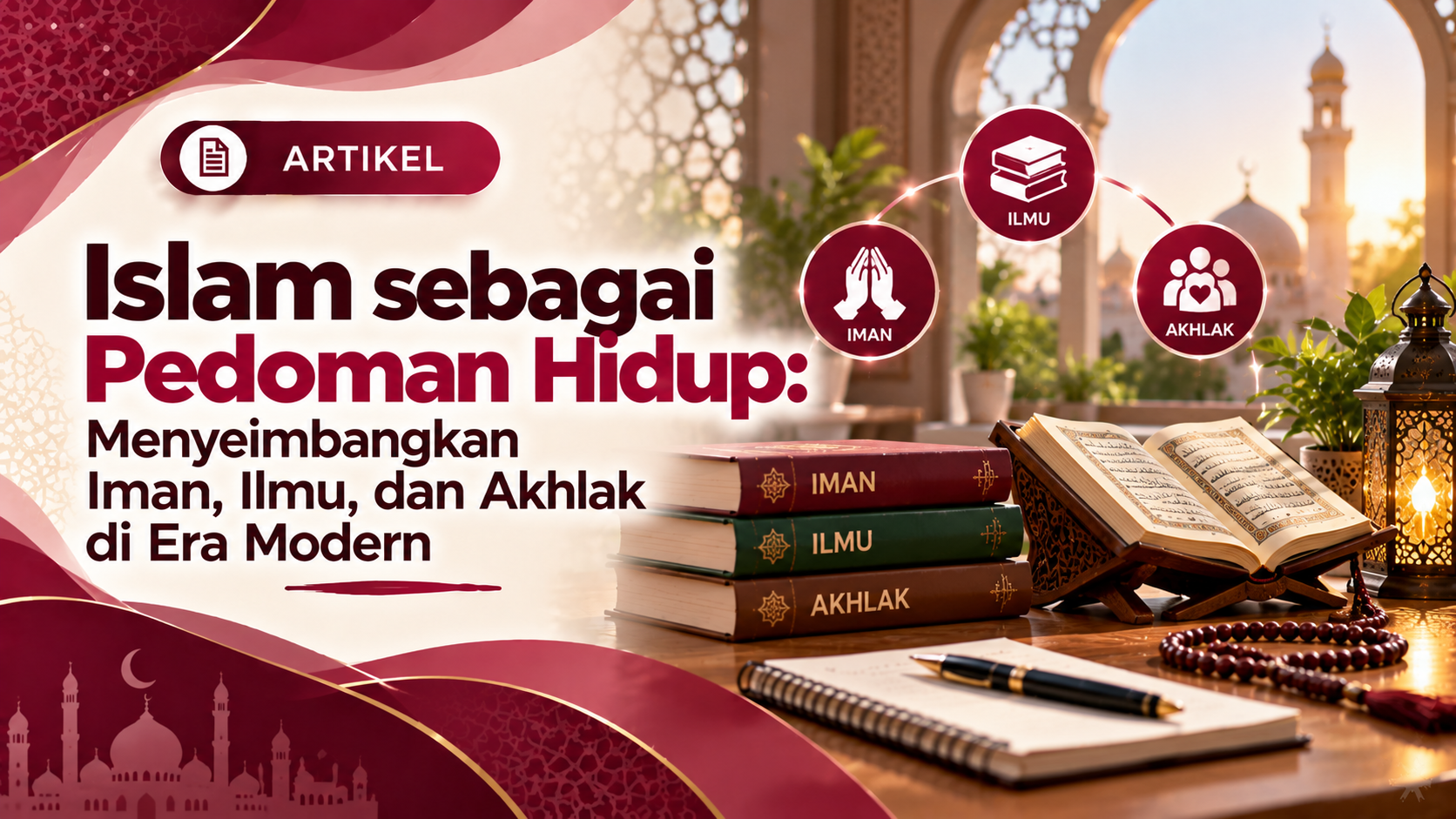 Islam sebagai Pedoman Hidup: Menyeimbangkan Iman, Ilmu, dan Akhlak di Era Modern