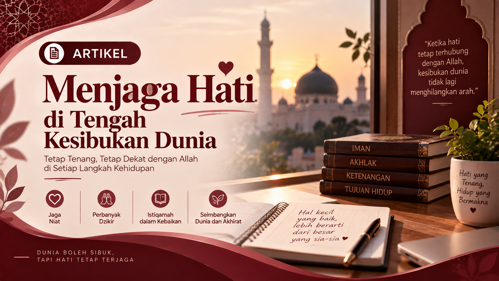 Menjaga Hati di Tengah Kesibukan Dunia