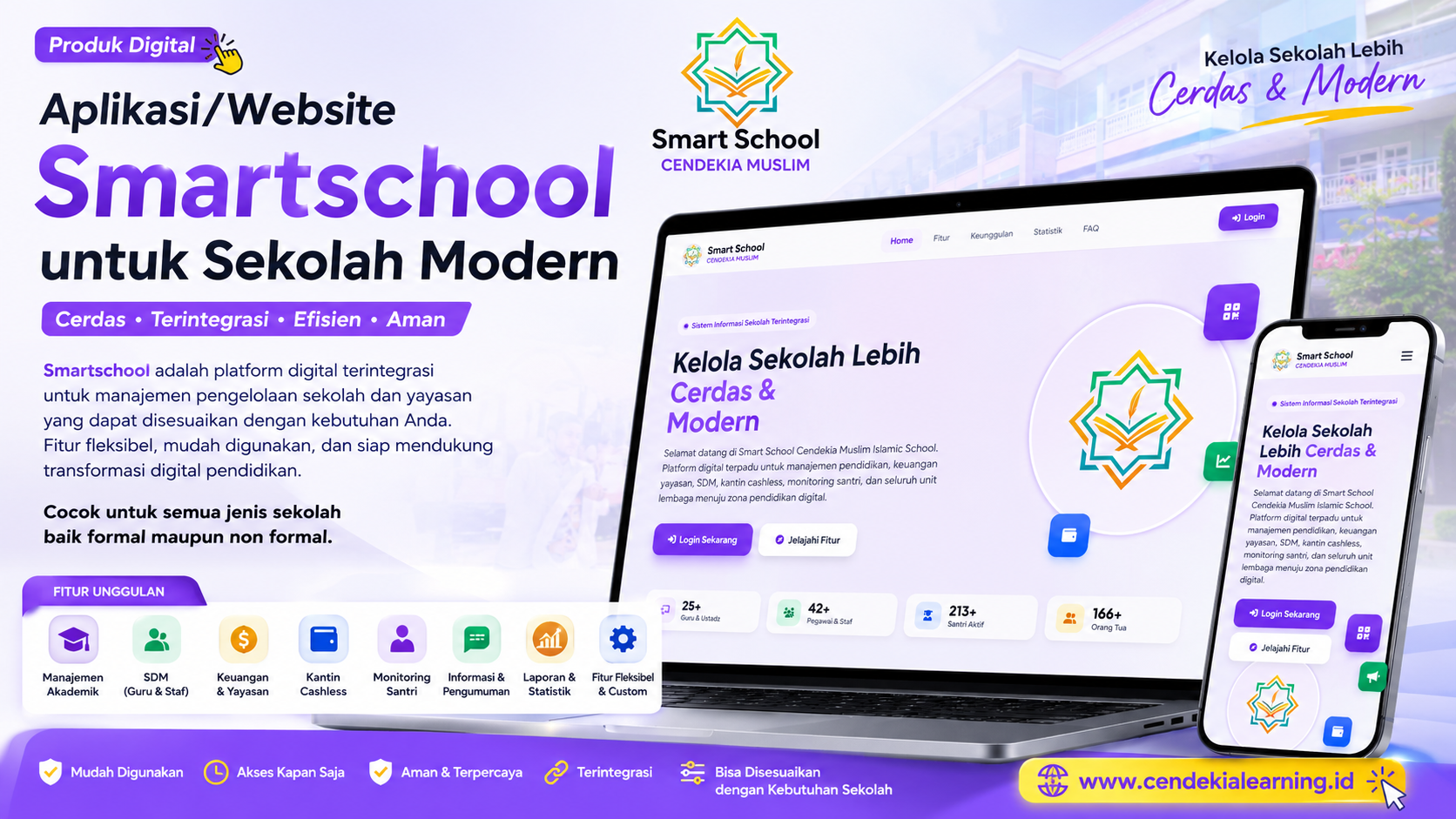 Aplikasi/Website Smartschool untuk Sekolah Modern